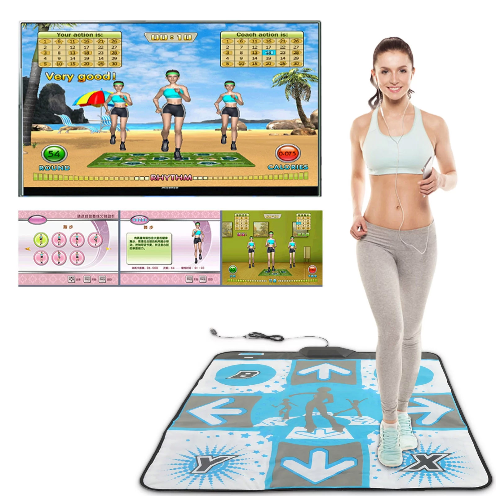 Repotting Mat - ノンスリップパーティーシングルダンスパッドダンスマットWiiコンソールアクティブライフゲームに対応