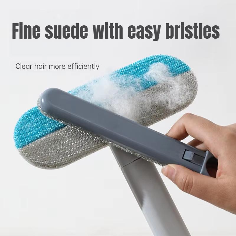 Repotting Mat - ロングハンドルペットヘアリムーバーブラシ、静電気式猫毛クリーナー、カーペット用多機能、猫用家具の清掃に最適