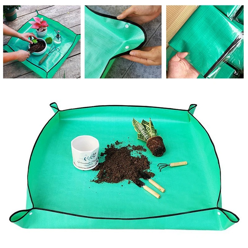 Repotting Mat - 1 個植栽マット 50 センチメートル-100 センチメートルガーデニングポッティングパッド折りたたみ園芸植物植木鉢移植防水マット