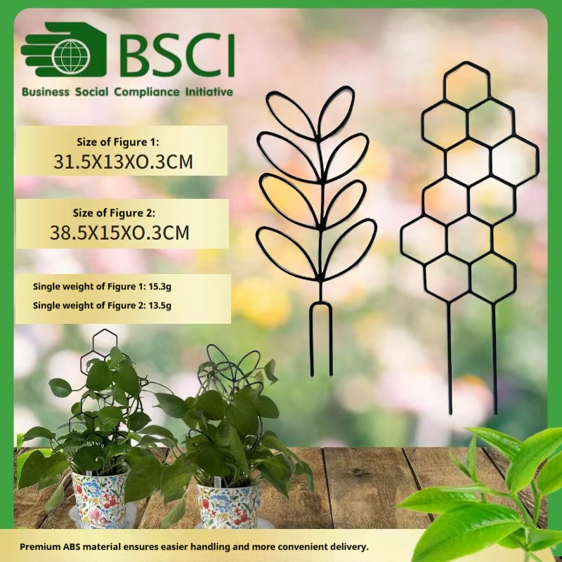 Terracotta Pot - 1PC ハニカムデザイン植物トレリス、鉢植えのつるや花用の防錆プラスチック製サポート、屋内屋外庭園用クライミングフレーム