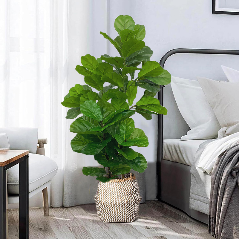 人工植物,人工植物,熱帯プラスチックヤシの木,リアルタッチの - Fiddle Leaf Fig のレビューと価格