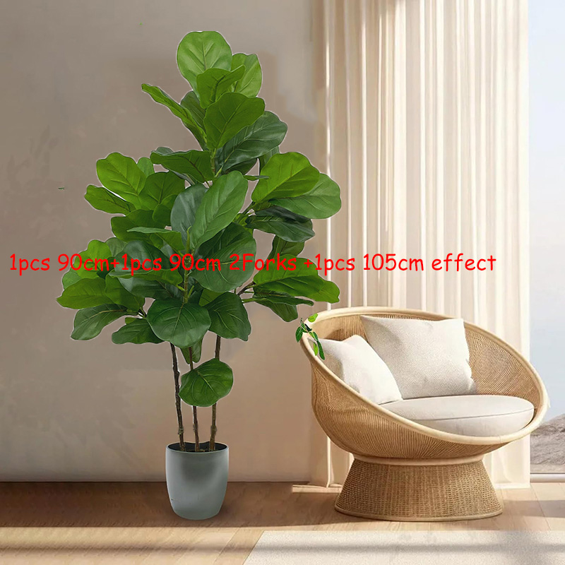 人工植物,人工植物,熱帯プラスチックヤシの木,リアルタッチの - Fiddle Leaf Fig のレビューと価格