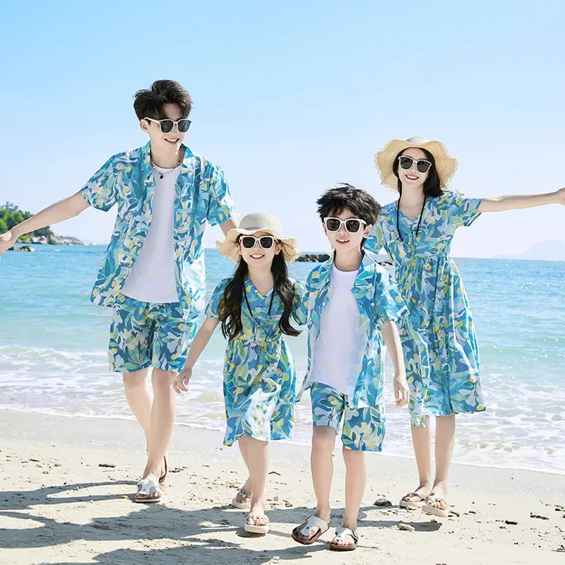 父息子シャツセット服夏休みルック家族服母親子マッチングビーチ - The Plant Parent のレビューと価格