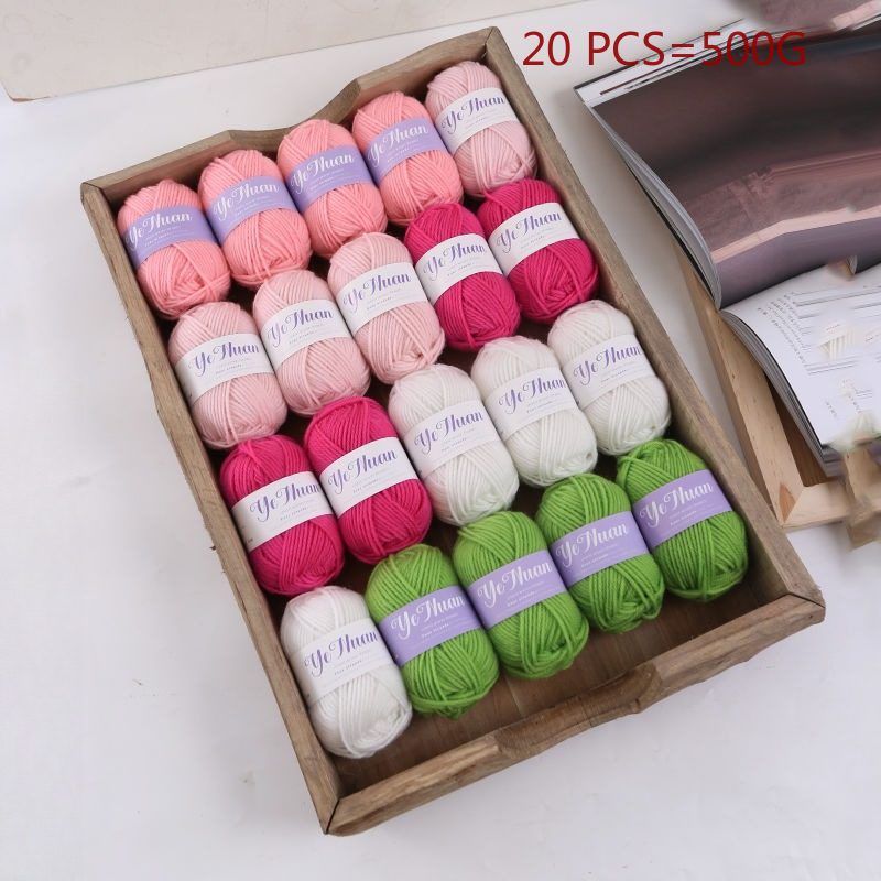 20 個 500 グラム厚いソフト編み糸 DIY 帽子人形バ - Repotting Mat のレビューと価格