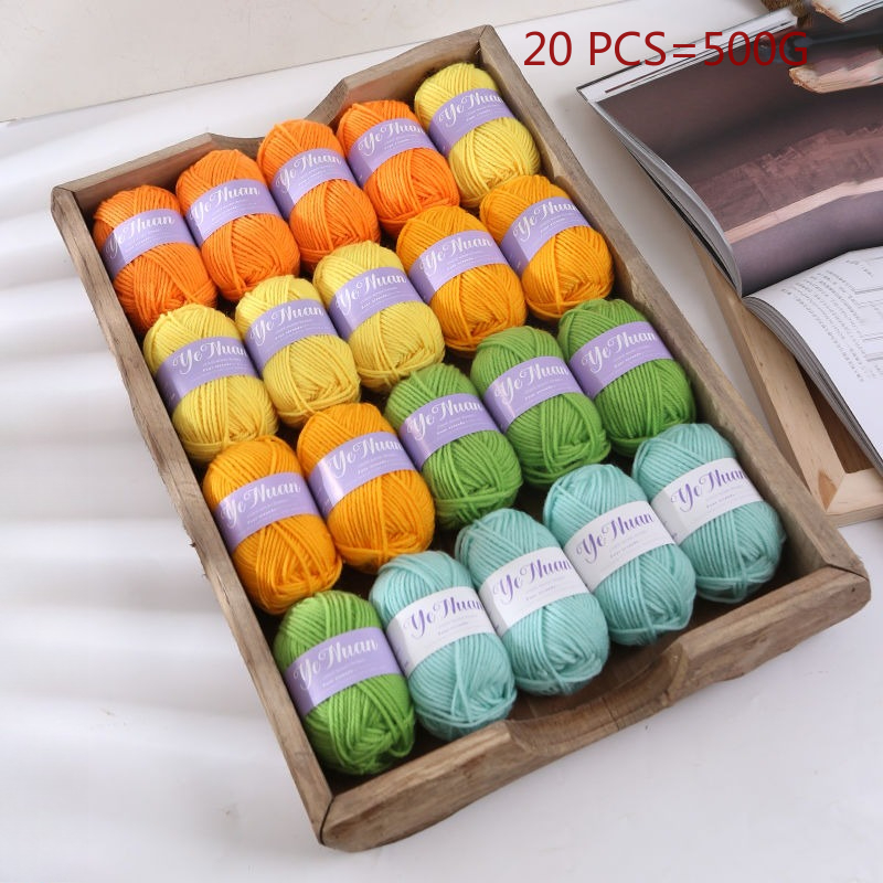 20 個 500 グラム厚いソフト編み糸 DIY 帽子人形バ - Repotting Mat のレビューと価格